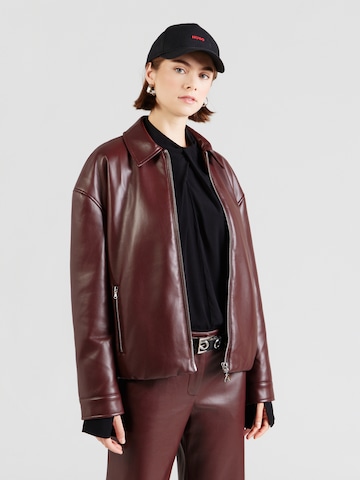 Veste mi-saison PATRIZIA PEPE en marron : devant