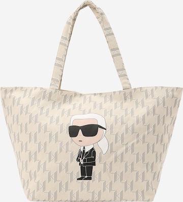 Karl Lagerfeld Torba shopper 'Ikonik' w kolorze beżowy: przód