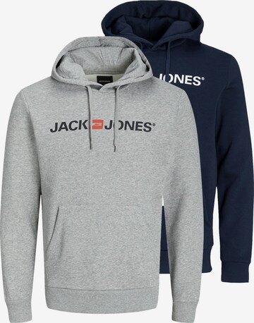 JACK & JONES Sweatshirt 'Corp' in Grey: front