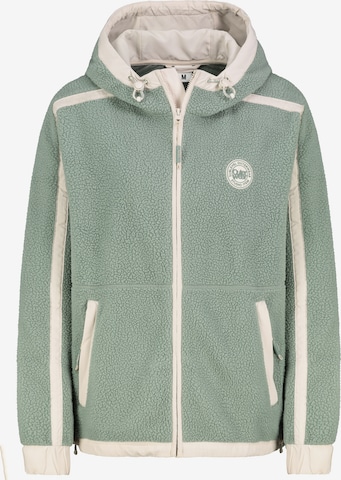 Sublevel Fleece jas in Groen: voorkant