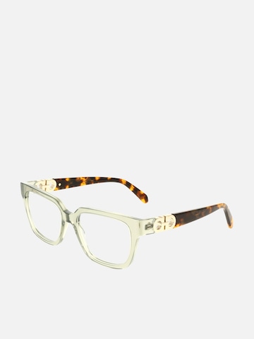 FERRAGAMO Sonnenbrille in Grün: Vorderseite