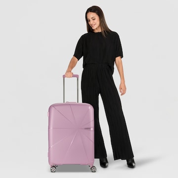 American Tourister Trolley in Lila