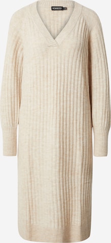 SOAKED IN LUXURY Knitted dress 'Rakel' in Beige: front