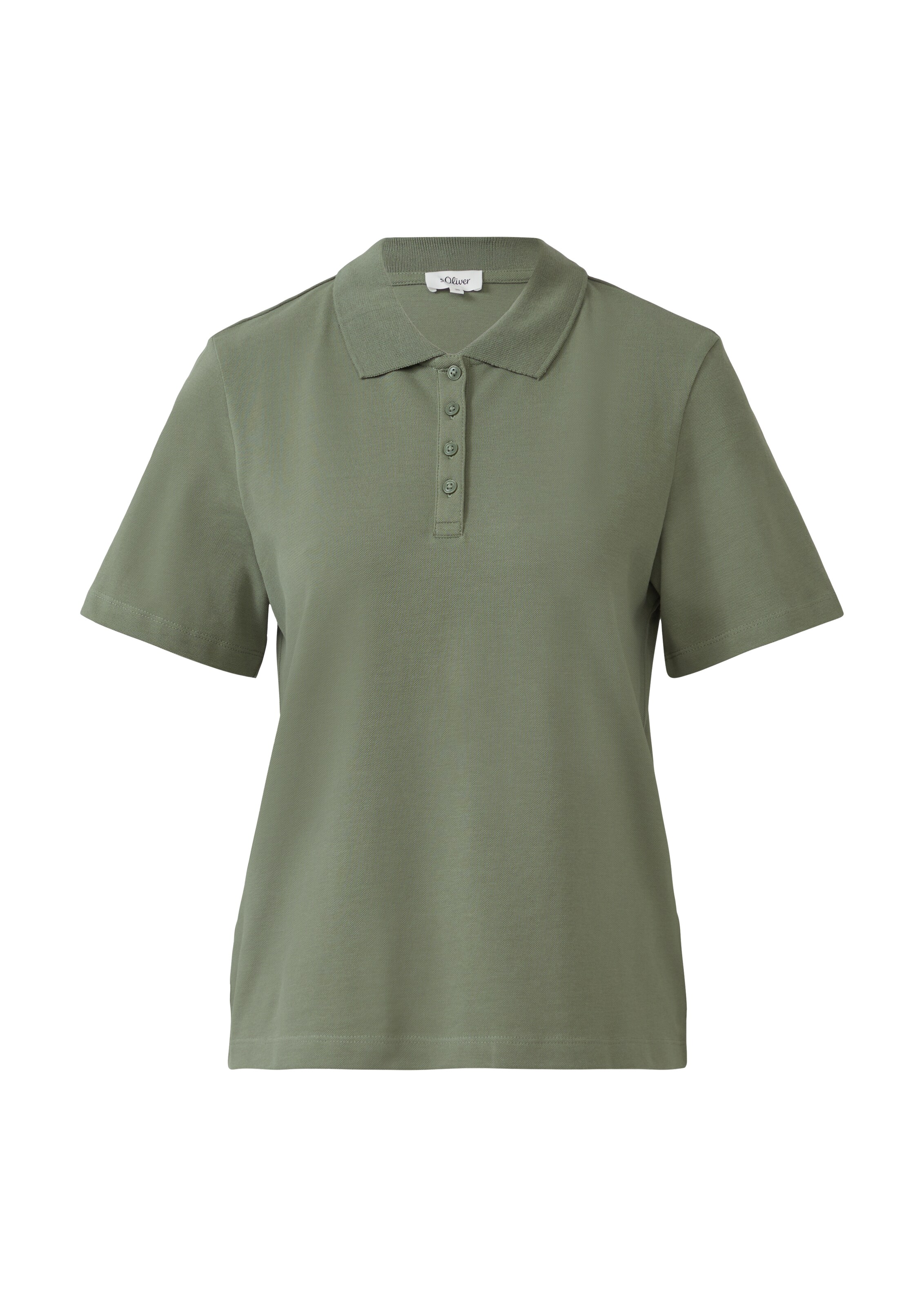 s.Oliver Poloshirt in Grün: Vorderseite