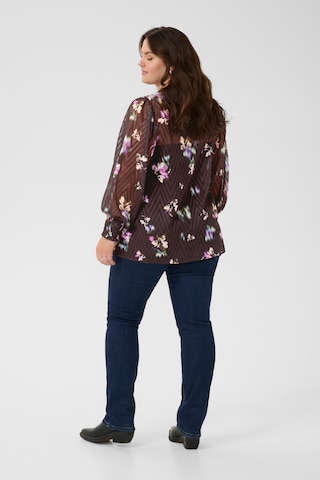 KAFFE CURVE Blouse in Bruin