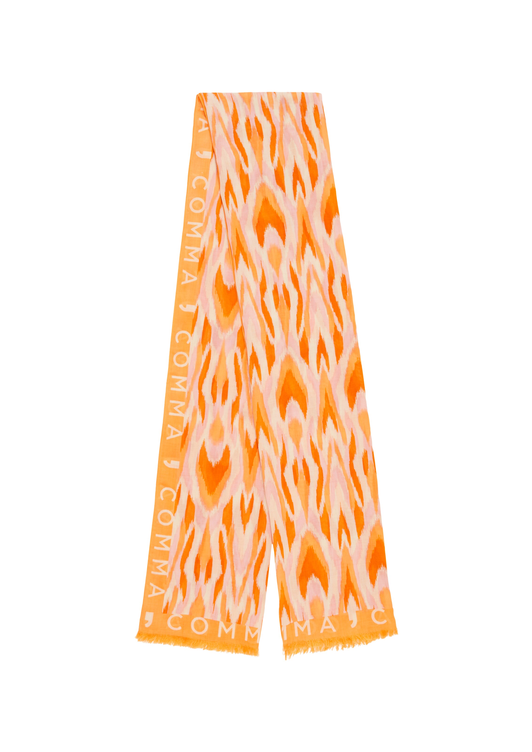 COMMA Schal in Orange: Vorderseite