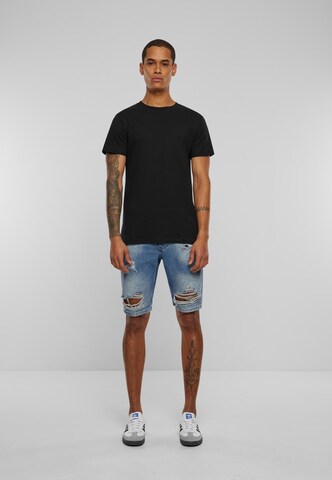 2Y Premium Slimfit Shorts in Blau