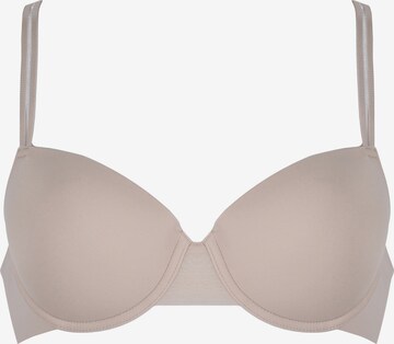 NATURANA T-shirt Bra in Beige: front