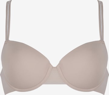 NATURANA T-shirt Bra in Beige: front