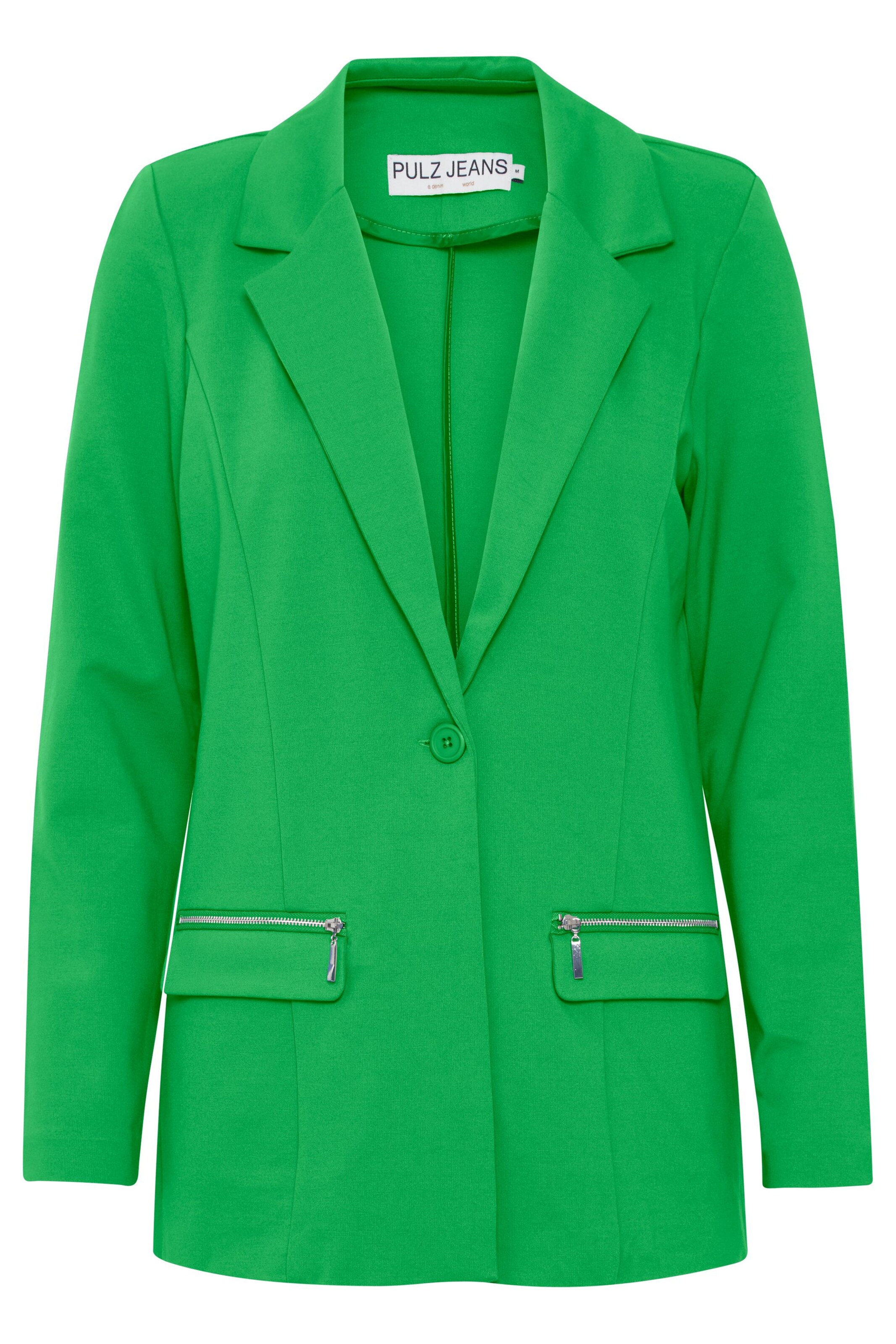 PULZ Jeans Blazer 'Kira' i grøn: forside