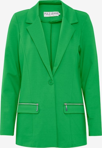 PULZ Jeans Blazers 'Kira' in Groen: voorkant