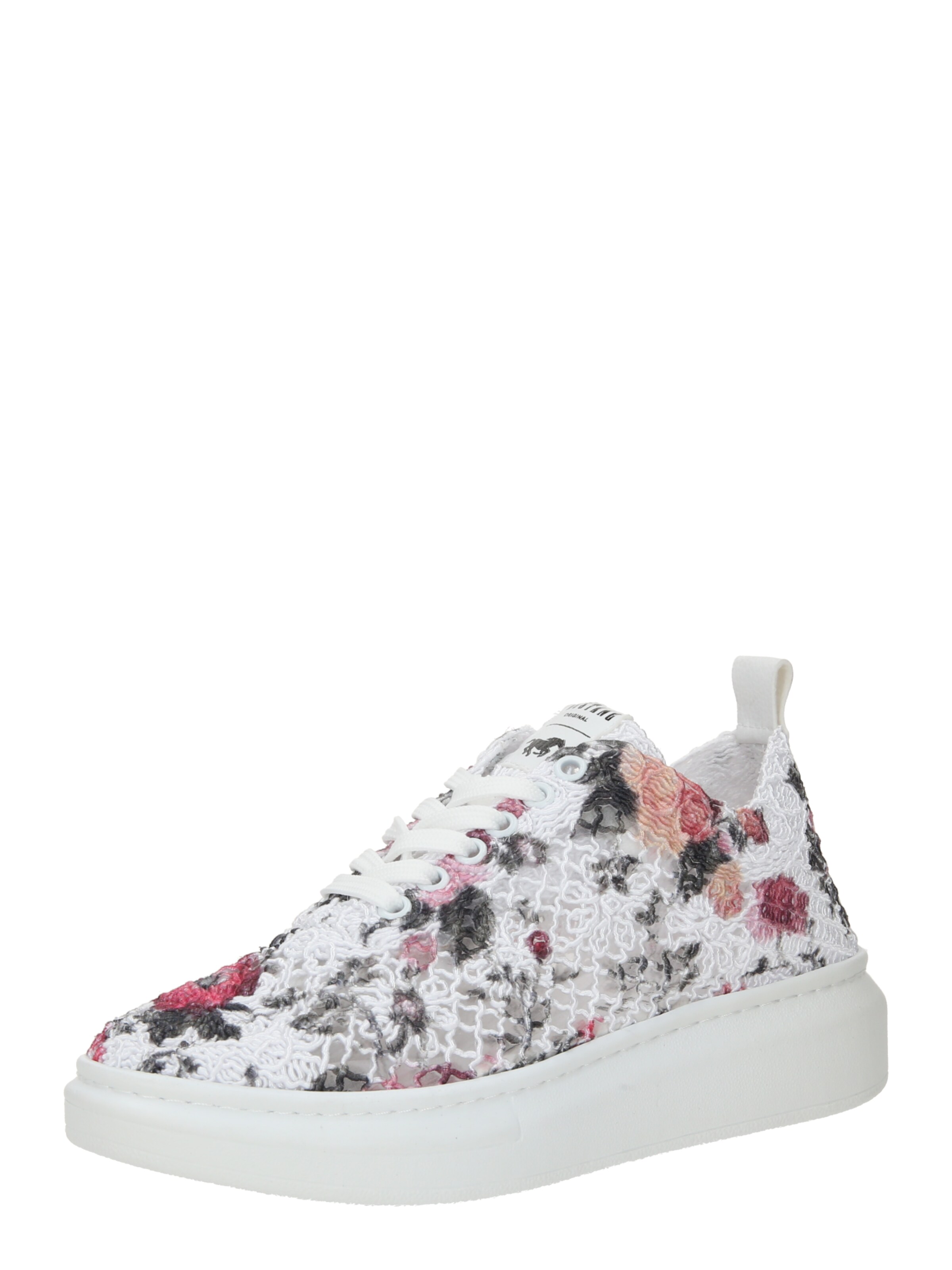 Baskets basses MUSTANG en blanc : devant