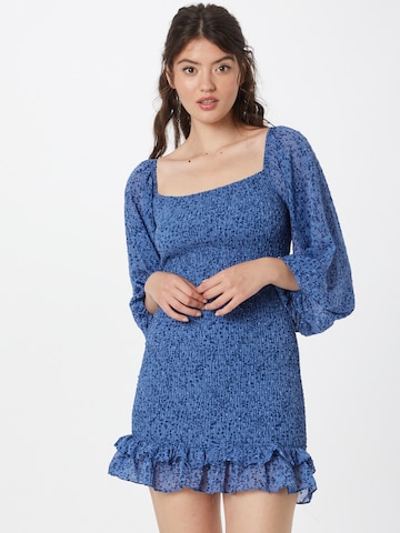 Love Triangle Dress in Blue: front