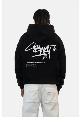 Lost Youth Sweatshirt 'Graffiti' in Zwart