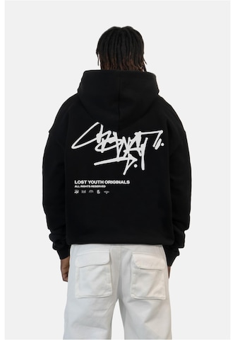 Lost Youth Sweatshirt 'Graffiti' in Black