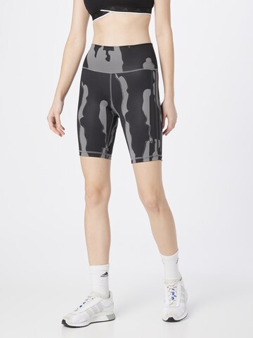 ADIDAS SPORTSWEAR Skinny Sporthose 'Thebe Magugu Bike' in Grau: predná strana