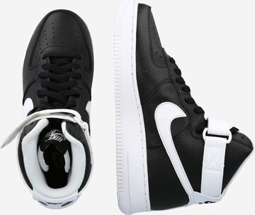 Nike Sportswear Magas szárú sportcipők 'Air Force 1' - fekete