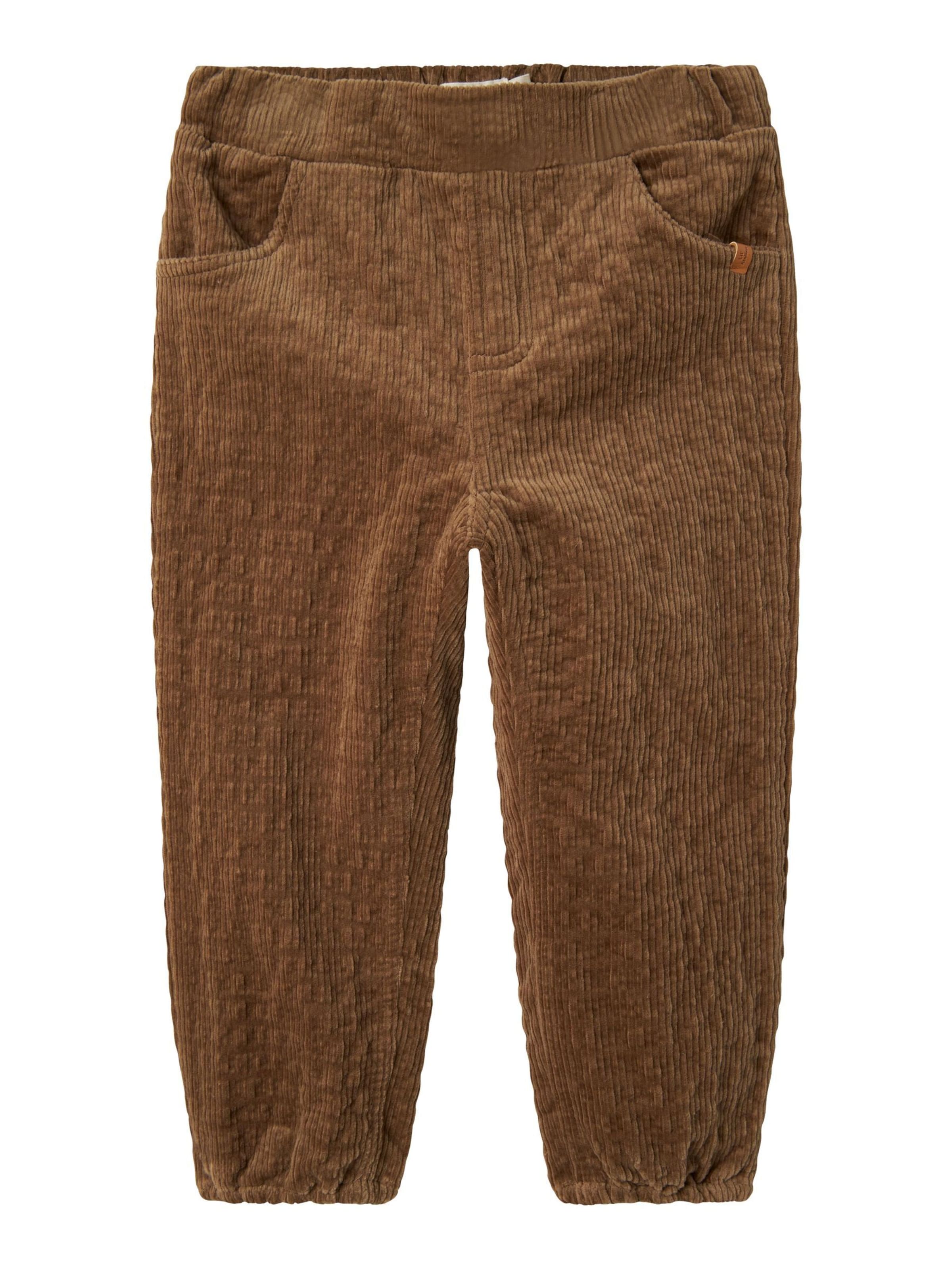 Lil'Atelier Tapered Broek in Beige: voorkant