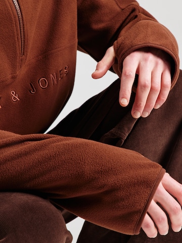 JACK & JONES Pullover 'JJALPES' in Braun