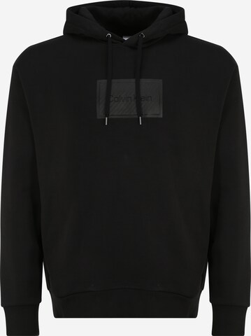 Calvin Klein Big & Tall Sweatshirt in Black: front