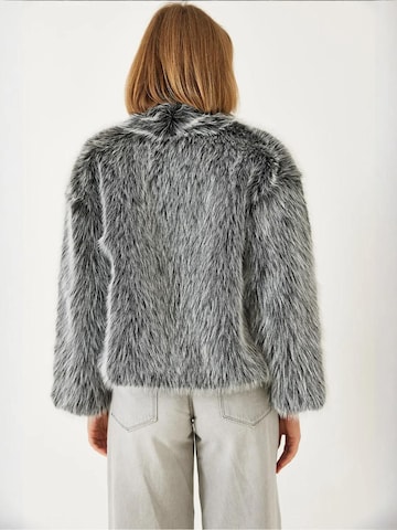 Veste mi-saison 'Kunstpelzmäntel' Bianco Lucci en gris
