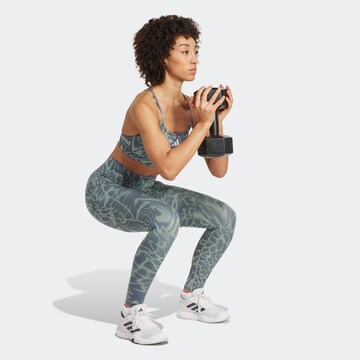 ADIDAS PERFORMANCE Скинни Спортивные штаны 'Optime Essentials' в Зеленый