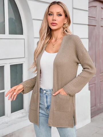 Yesfashion Kardigan w kolorze zielony