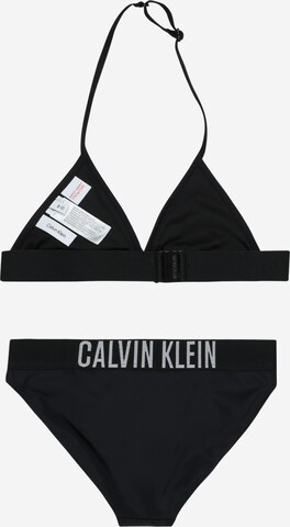 juoda Calvin Klein Swimwear Trikampė Bikinis