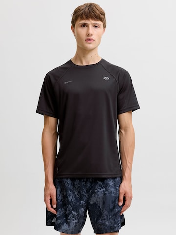JACK & JONES - Camiseta en negro: frente