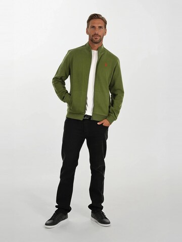 U.S. POLO ASSN. Sweatvest in Groen