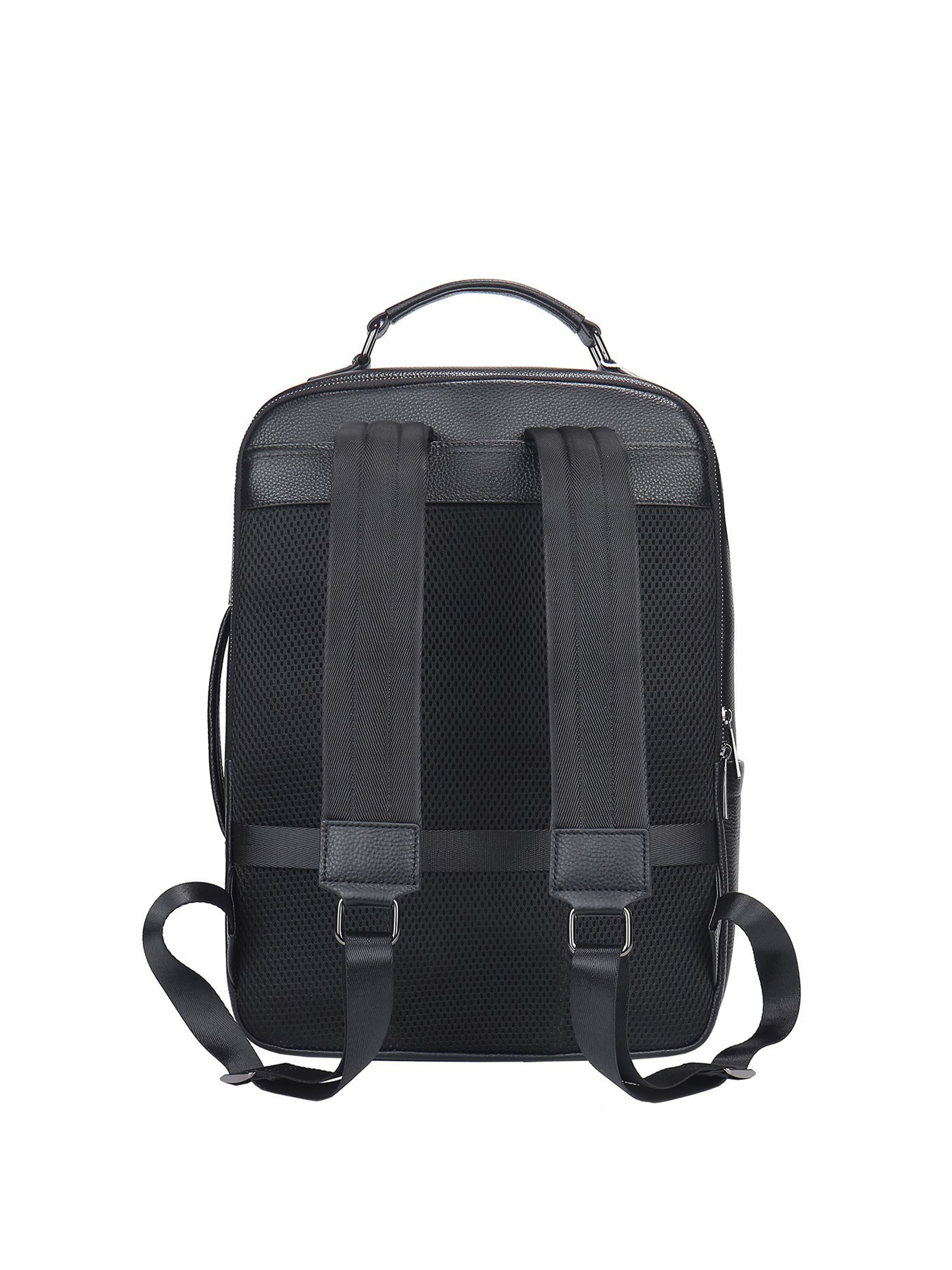 Zaino 'Zaino Vera Pelle B Cavalli - Chiusura Zip, 3 Tasche Esterne, Manico Pelle' di B. Cavalli in nero
