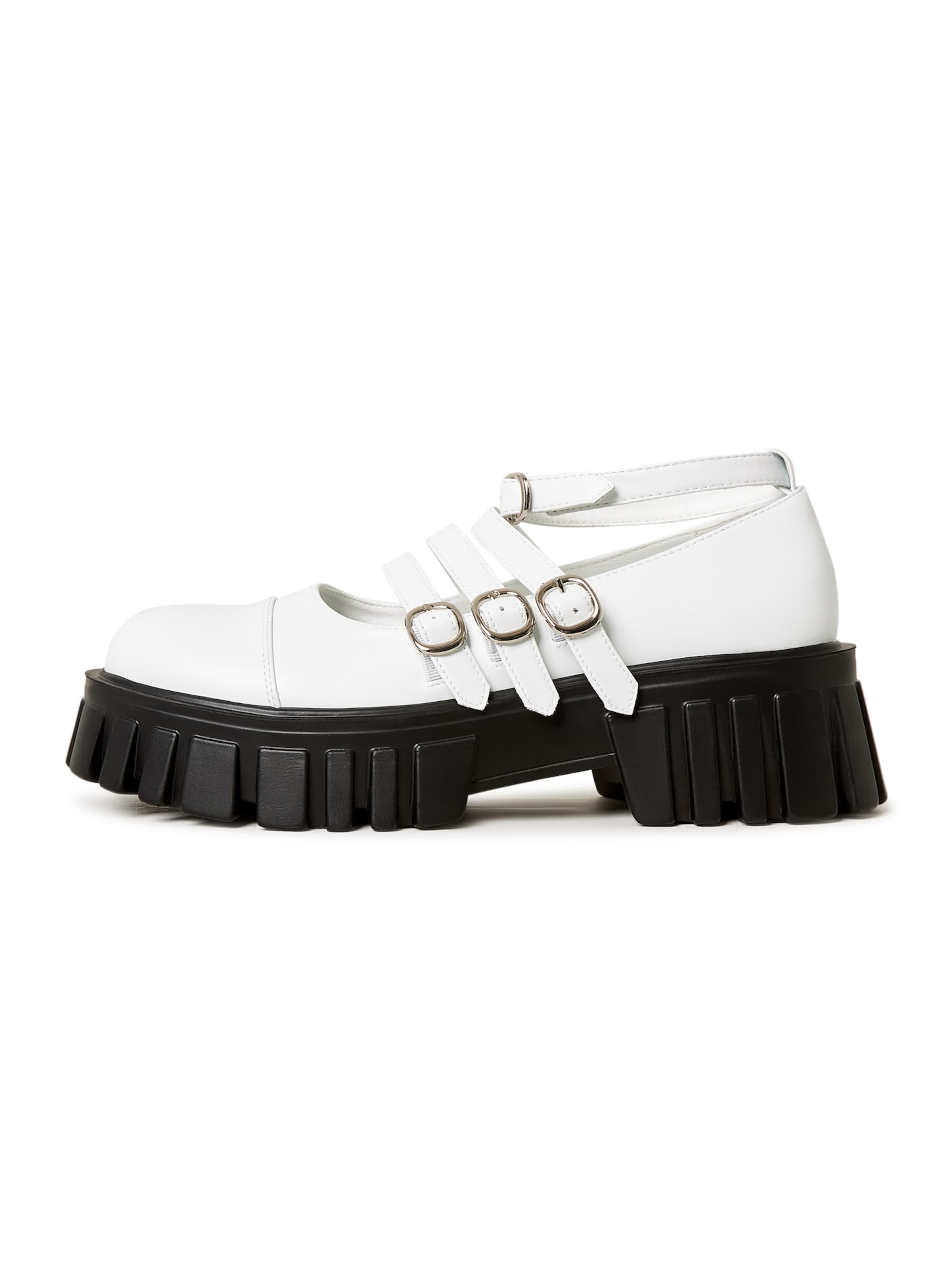 CESARE GASPARI Moccasins in White: front