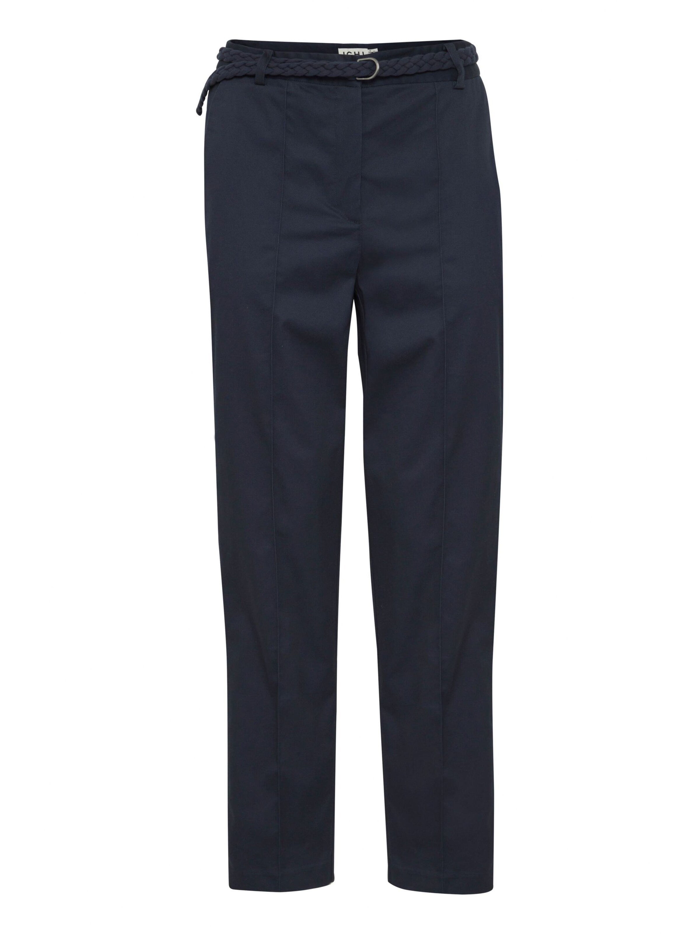 ICHI Pantalon 'Ulani' in Blauw: voorkant