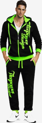 RMK Sweatsuit 'The Power Design' in Green: front