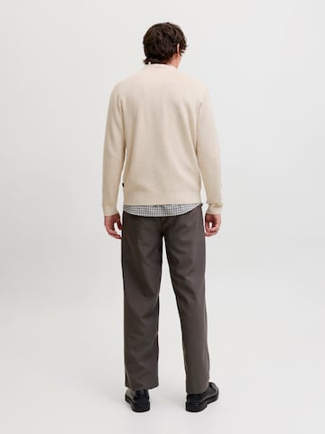 Pull-over 'JWHMILANO' JACK & JONES en beige