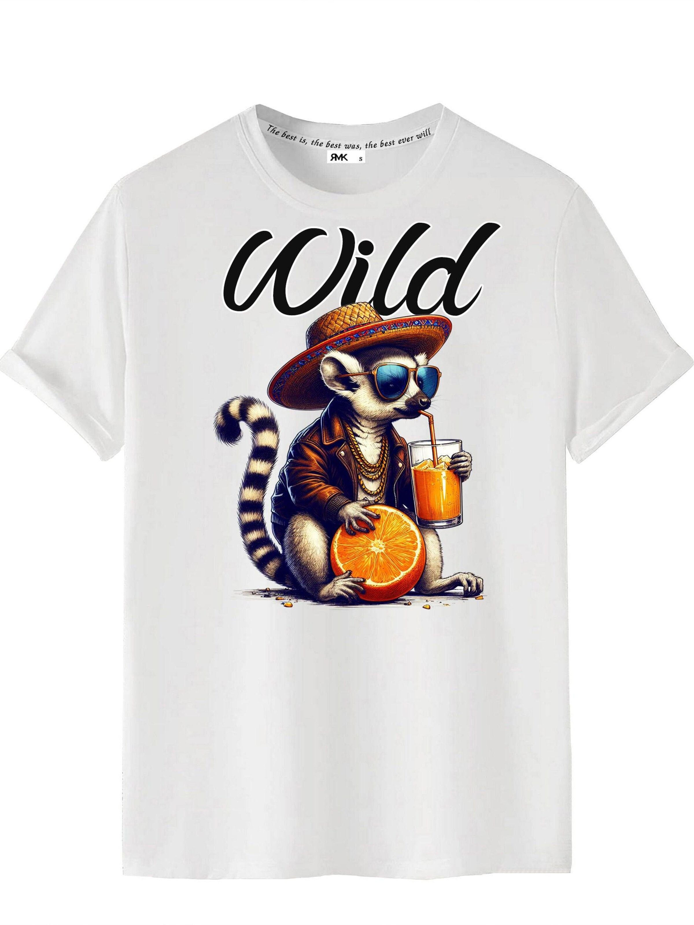 RMK Shirt 'Vintage Wild Orange'‌‌‌‌‌‌‌‌‌‌ in Weiß: Vorderseite