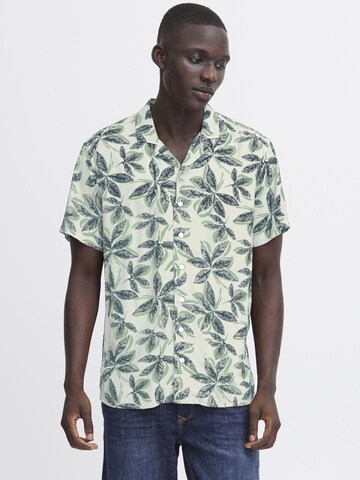 BLEND Regular fit Button Up Shirt in Green: front