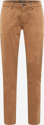 No Excess Regular Chino Pants in Brown: front