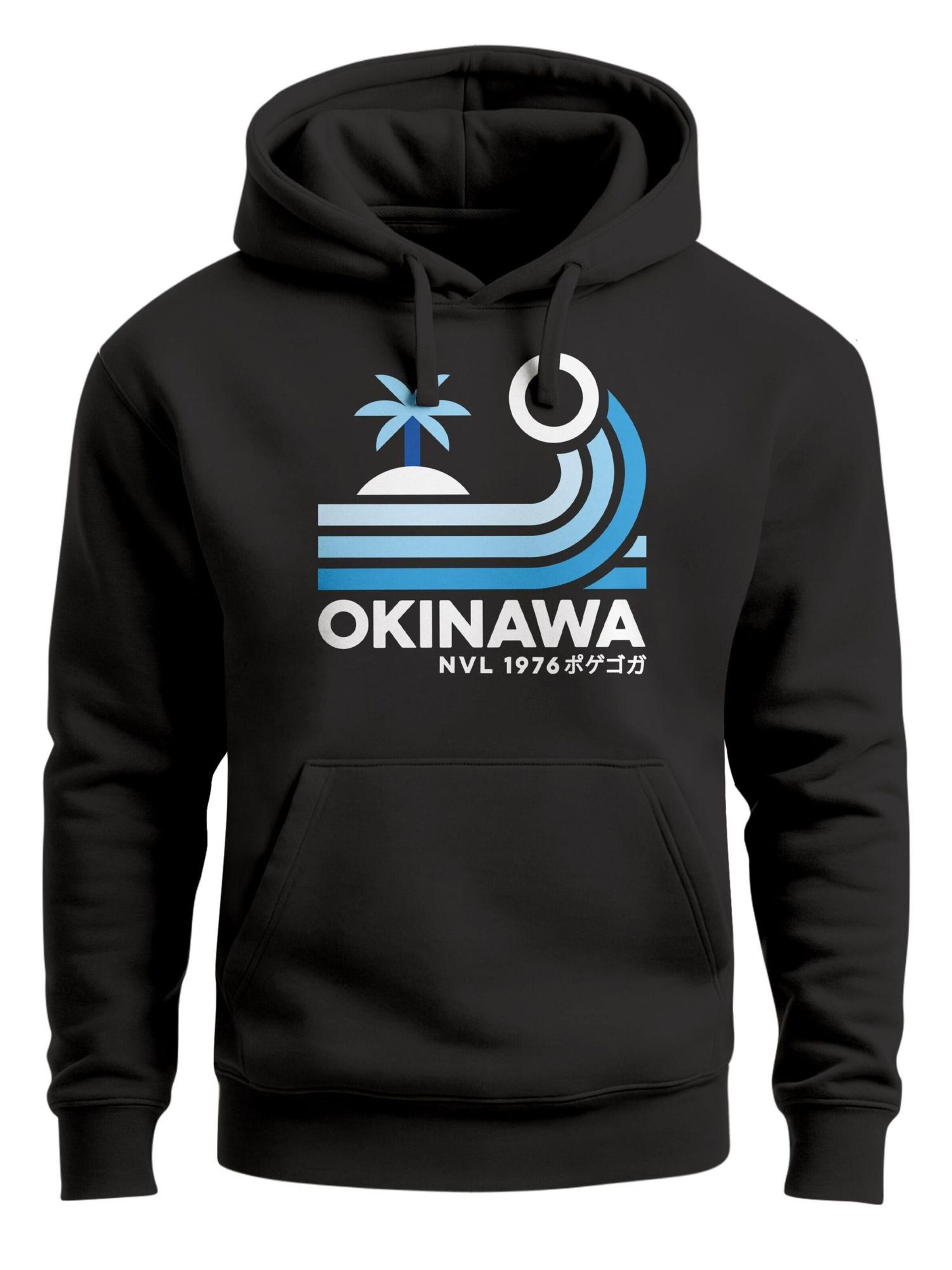 Neverless Sweatshirt 'Okinawa Sunrise' in Black: front