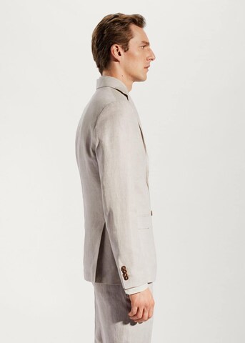 MANGO MAN Regular fit Suit Jacket 'Florida' in Beige