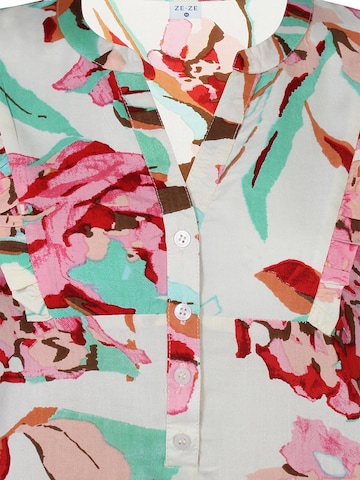 ze-ze Blouse 'Dot 075' in Roze