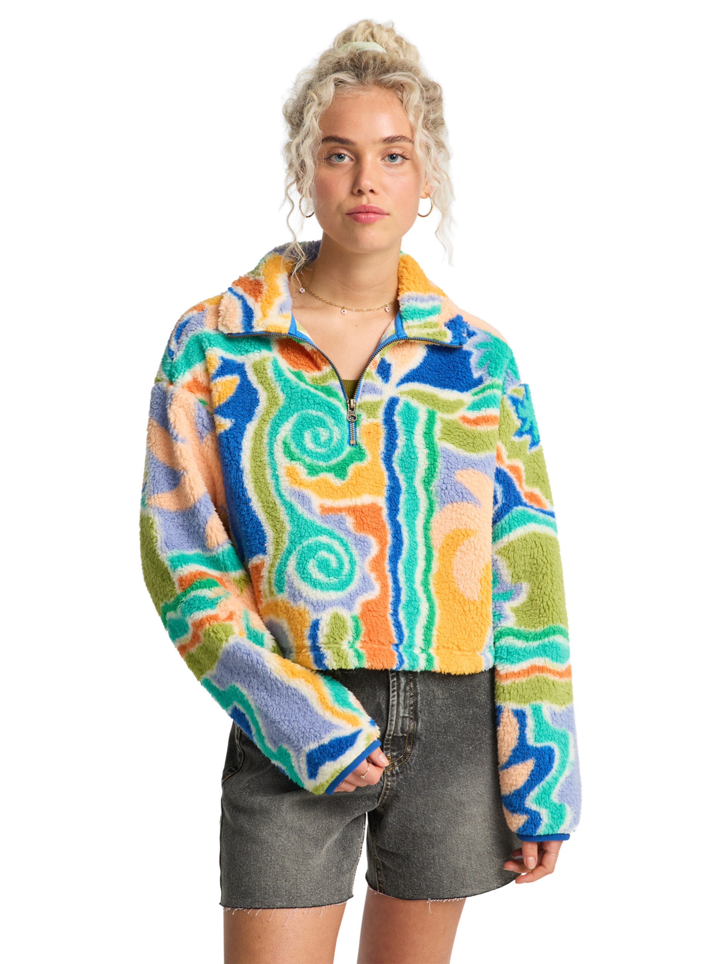 BILLABONG Sweatshirt 'Holiday' in Mischfarben: Vorderseite