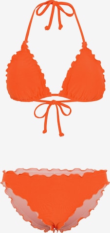 CHIEMSEE Triangle Bikini in Orange: front