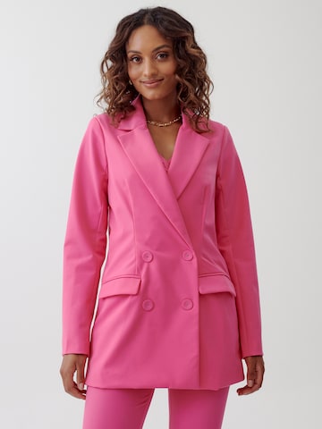 Tussah Blazer 'VIVI' in Pink: front