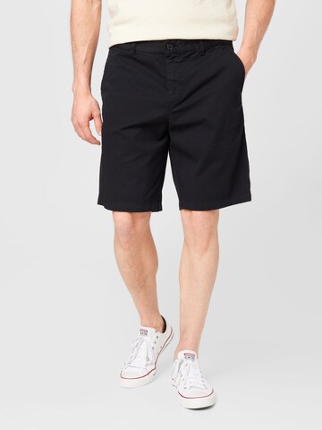 Loosefit Pantaloni eleganți de la UNITED COLORS OF BENETTON pe negru: față