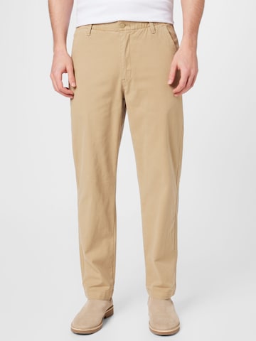 Effilé Pantalon chino 'XX Chino EZ Taper II' LEVI'S ® en beige : devant