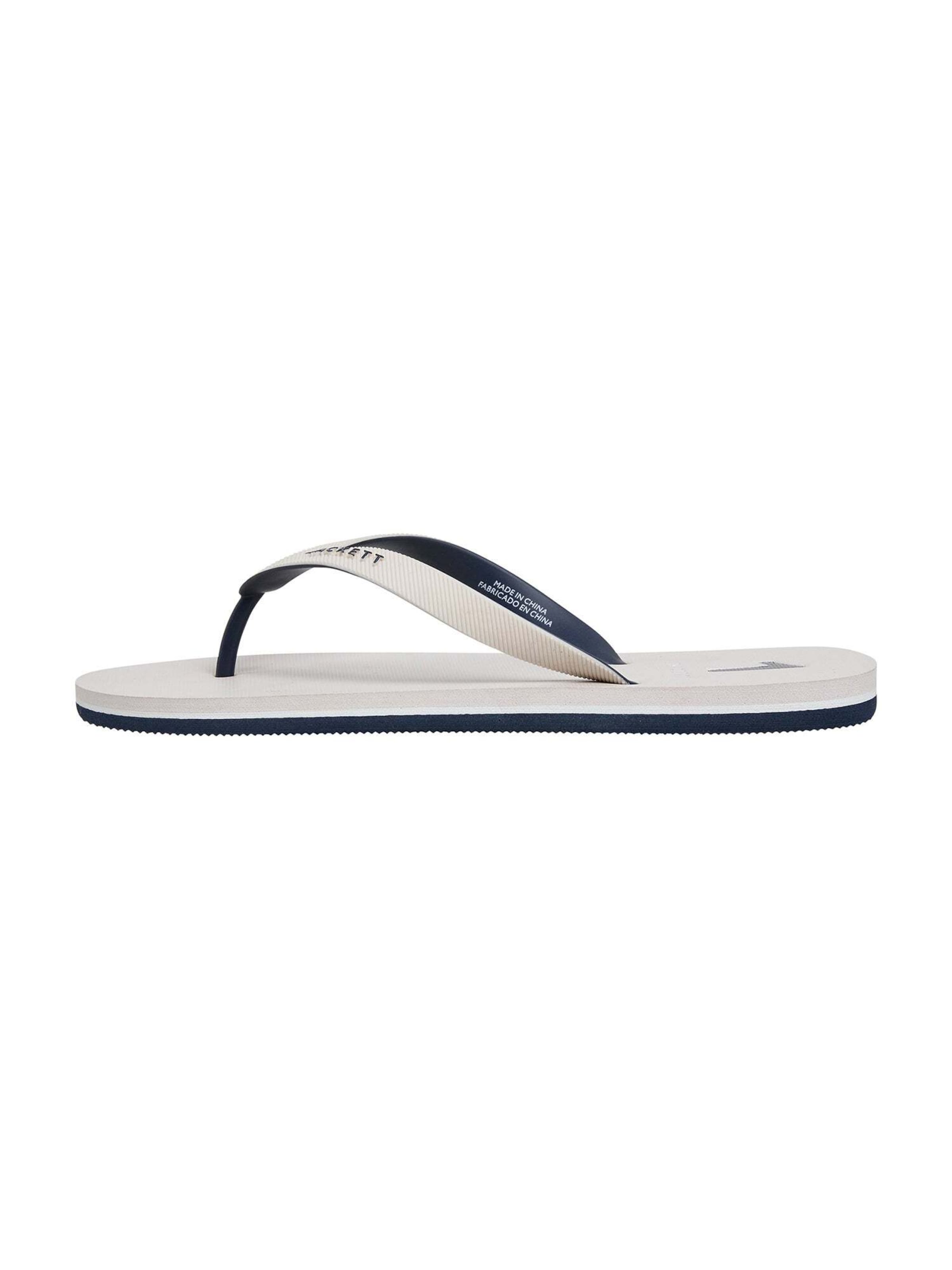 Tongs 'Capri Numbers' Hackett London en blanc : devant