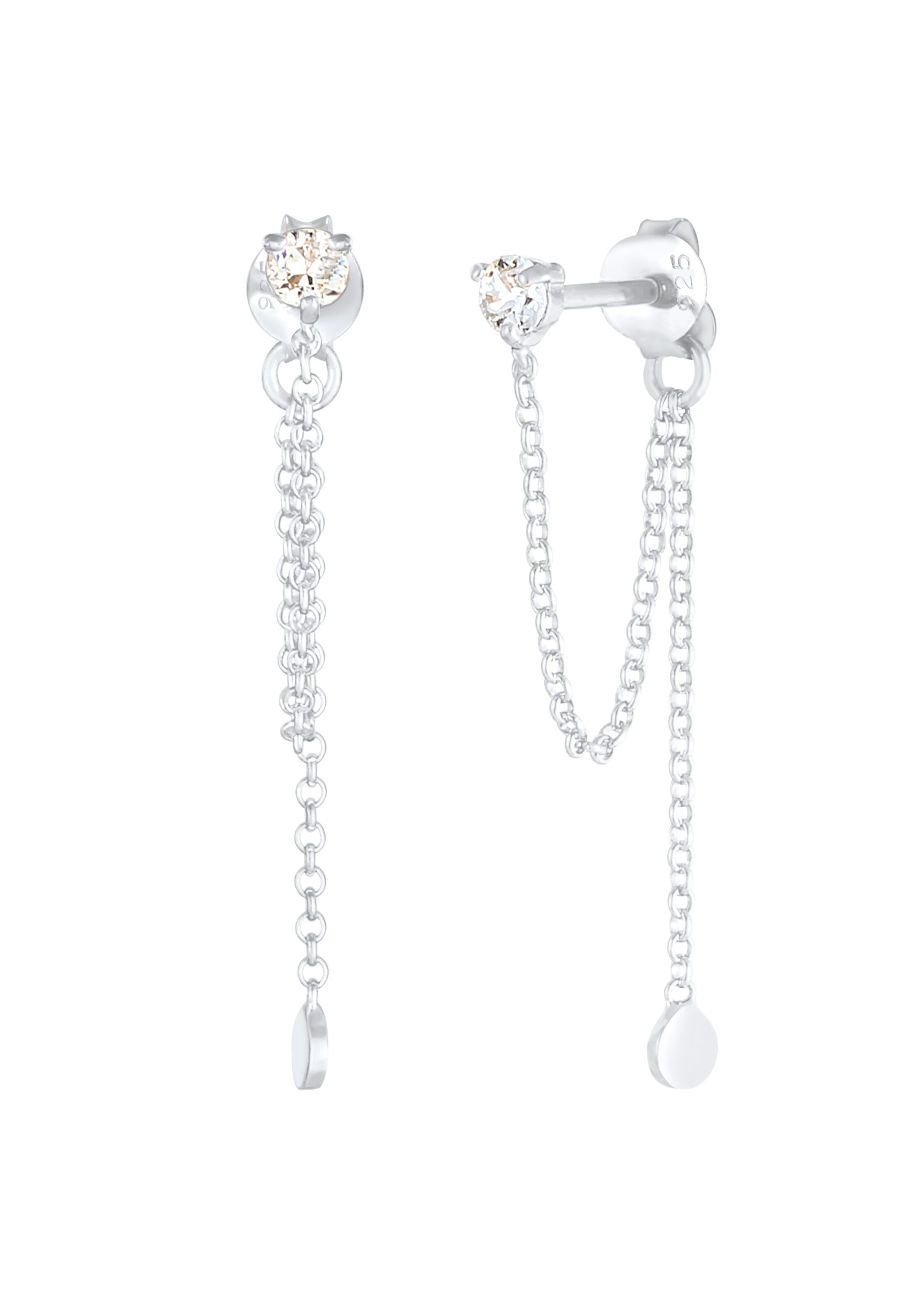 Boucles d'oreilles ELLI en argent : devant