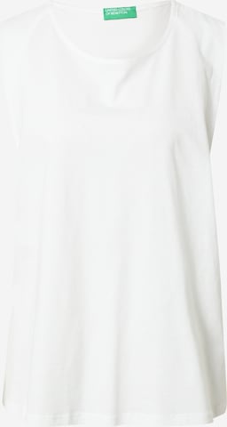 UNITED COLORS OF BENETTON - Top en blanco: frente