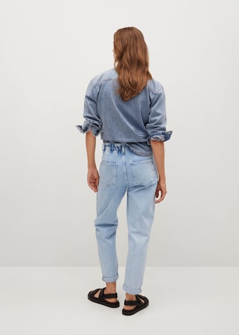 MANGO Loosefit Jeans 'Angela' in Blau